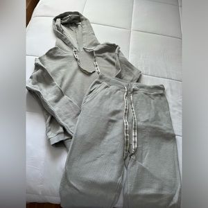 Aerie Corduroy Hoodie & Jogger Set